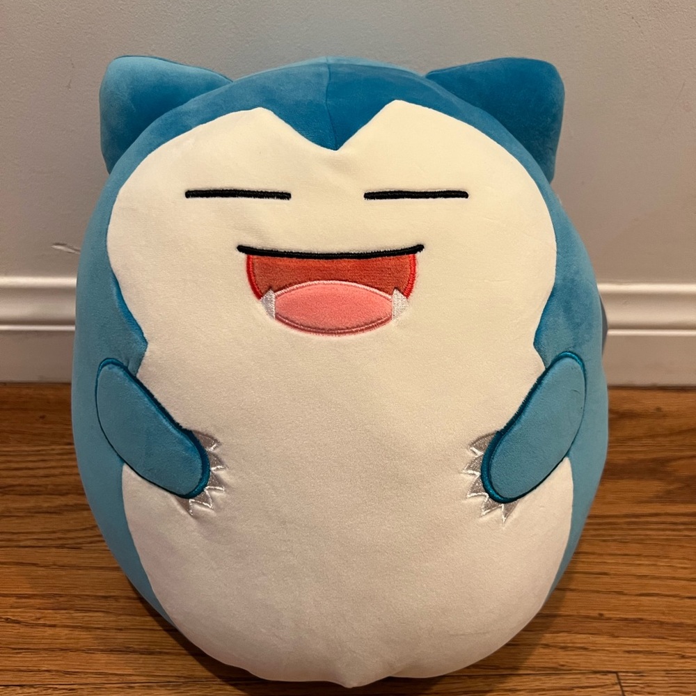 Pokémon Snorlax Squishmallow 12” Plush Pokémon Center Exclusive Brand New